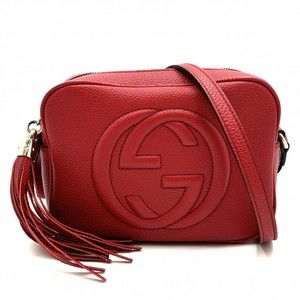 Gucci Soho Disco Bag Leather Red